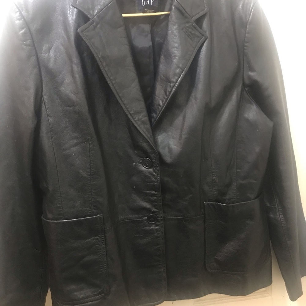 Gap leather blazer women’s size 16